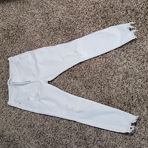 Express Brand White mid rise jeans